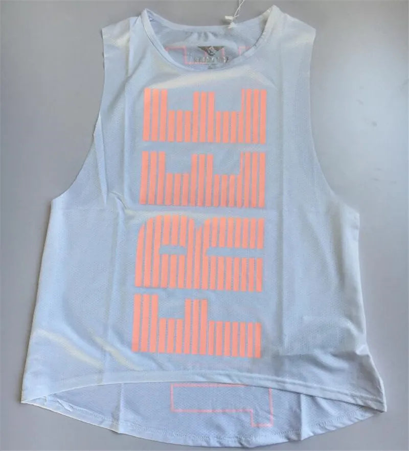 Women&Girl Pro Sport Loose GYM Fitness Running Vest Quick-drying Wicking Breathable Mesh High Elastic Print Camo YOGA Tank Tops Viralgem Store