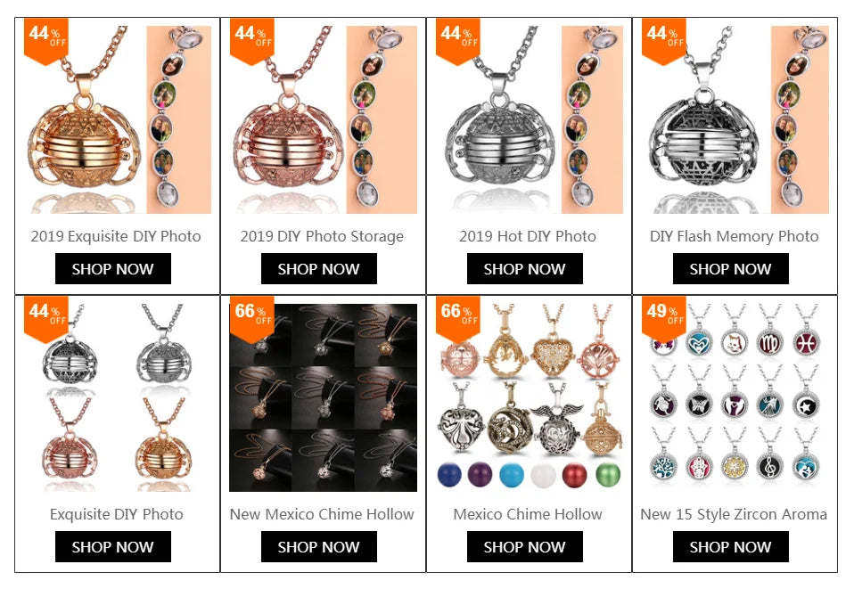 United States Chime Music Ball Woman Caller Essential Oil Necklace Perfume Diffuser Color Footprint Pendant Aromatherapy Jewelry