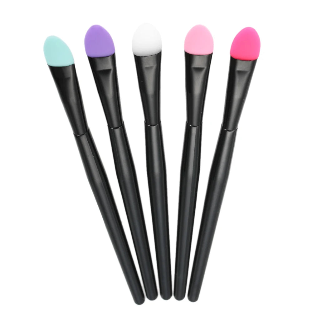 5Pcs Soft Silicone Head Eyeshadow Brush Silicone Head Eyeshadow Set Makeup Brush Pro Eye Shadow Make Up Cosmetic Brush Tools Viralgem Store