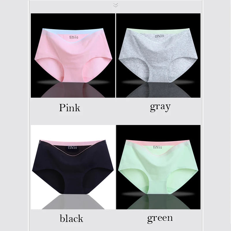 8Pcs Briefs for Women fashion sexy woman panties Solid seamless underpants  cpanties for women cotton underwear girl knickers Viralgem Store