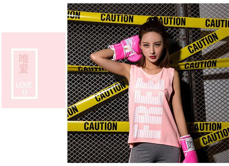 Women&Girl Pro Sport Loose GYM Fitness Running Vest Quick-drying Wicking Breathable Mesh High Elastic Print Camo YOGA Tank Tops Viralgem Store