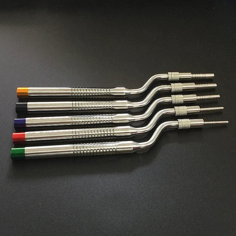 5 Piece Dental Implant Osteotome Instruments Dental tooth extraction tool maxillary Sinus Lift Bended straight ( Concave Tips) Viralgem Store