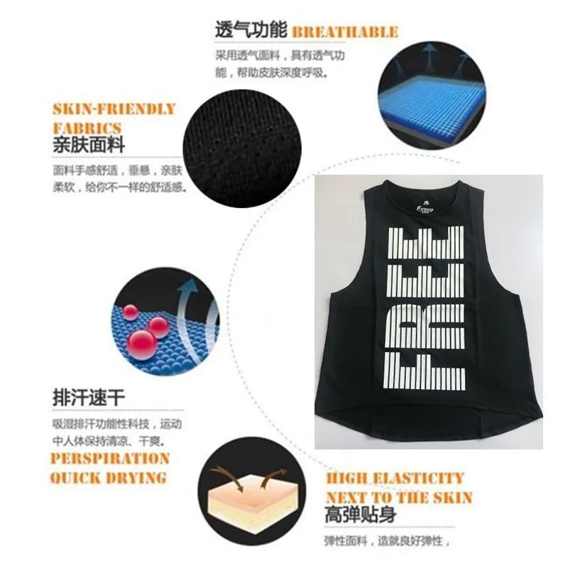 Women&Girl Pro Sport Loose GYM Fitness Running Vest Quick-drying Wicking Breathable Mesh High Elastic Print Camo YOGA Tank Tops Viralgem Store