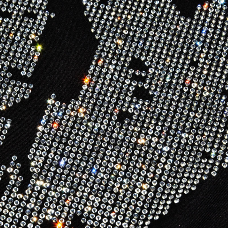 Top Selling t shirt women Summer Short Sleeve Feminine Fashion Sexy Lip Crystal T-shirt O Neck Soft Cotton Ladies Tee shirt Viralgem Store