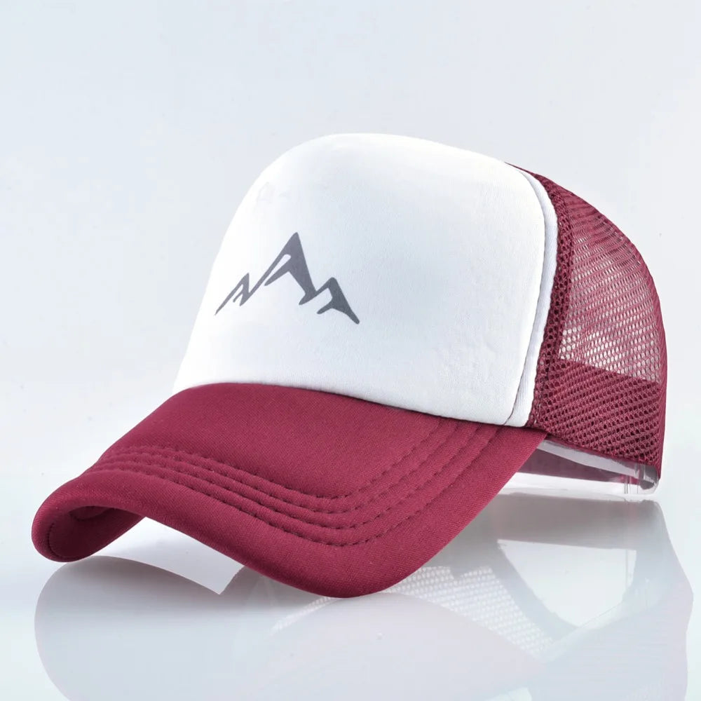 TQMSMY Summer Mountain Breathable Baseball Hat Men and Women Baseball Cap Casual Men's Trucker Hat Adjustable Snapback Hat TMA67 Viralgem Store