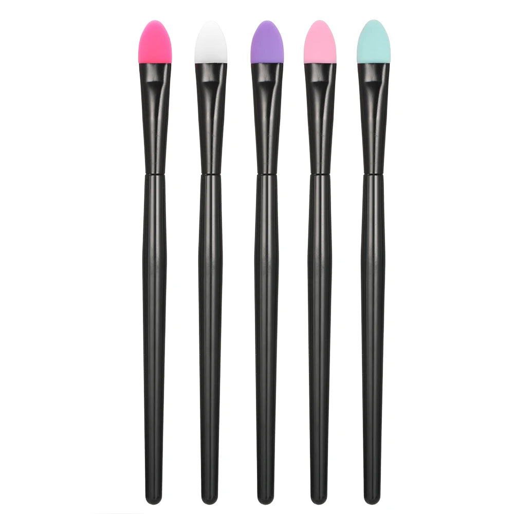 5Pcs Soft Silicone Head Eyeshadow Brush Silicone Head Eyeshadow Set Makeup Brush Pro Eye Shadow Make Up Cosmetic Brush Tools Viralgem Store