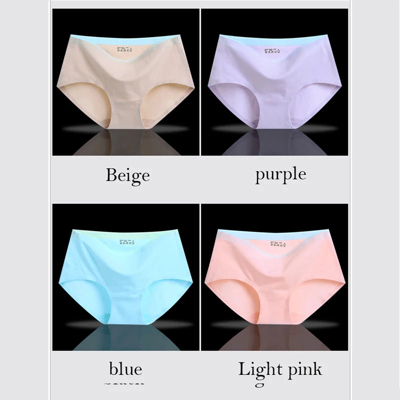 8Pcs Briefs for Women fashion sexy woman panties Solid seamless underpants  cpanties for women cotton underwear girl knickers Viralgem Store