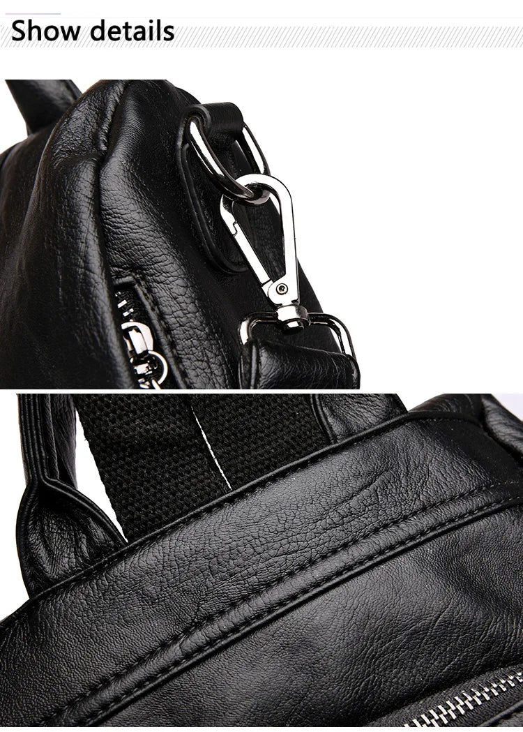 Women's Waterproof Anti Theft Leather Backpack 2024 Girls Shoulder Bags Multifunctional Large Capacity Travel Backpacks Mochilas Viralgem Store