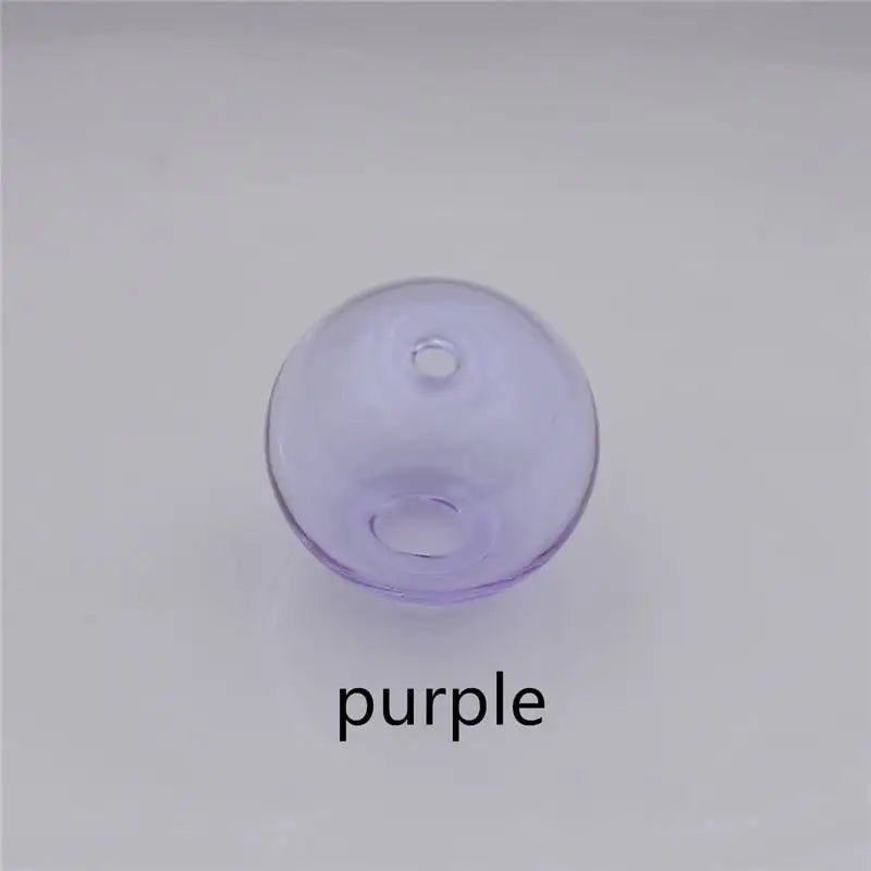 10pieces Double Hole 10-20mm Color Glass Ball Globe Beads Hollow Glass Bottle Vial Jewelry Making Accessories Findings Viralgem Store