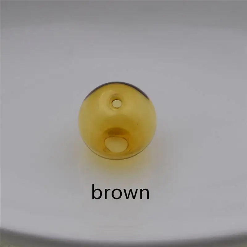 10pieces Double Hole 10-20mm Color Glass Ball Globe Beads Hollow Glass Bottle Vial Jewelry Making Accessories Findings Viralgem Store