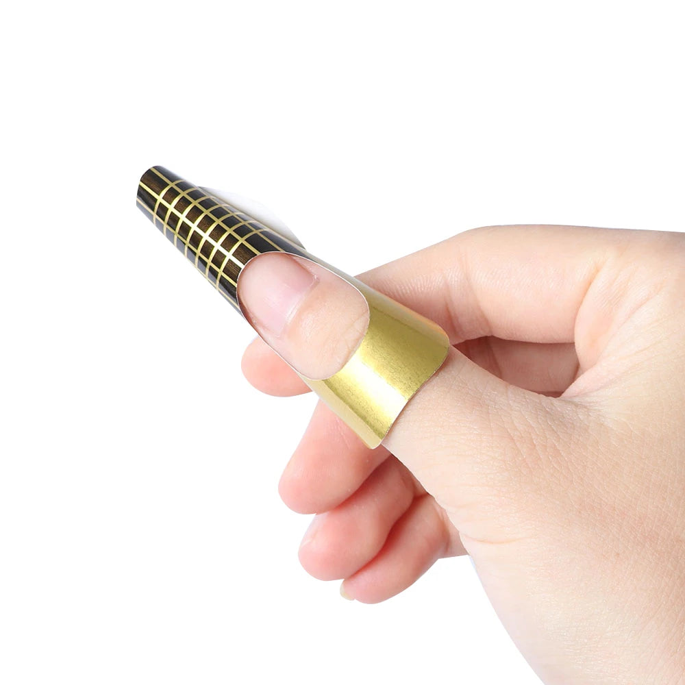 500pcs Nail Extensions Forms Mold Nail Extension Gel Manicure French Design Top Stencil Building Sticker Roll Nail Art LA941-3 Viralgem Store