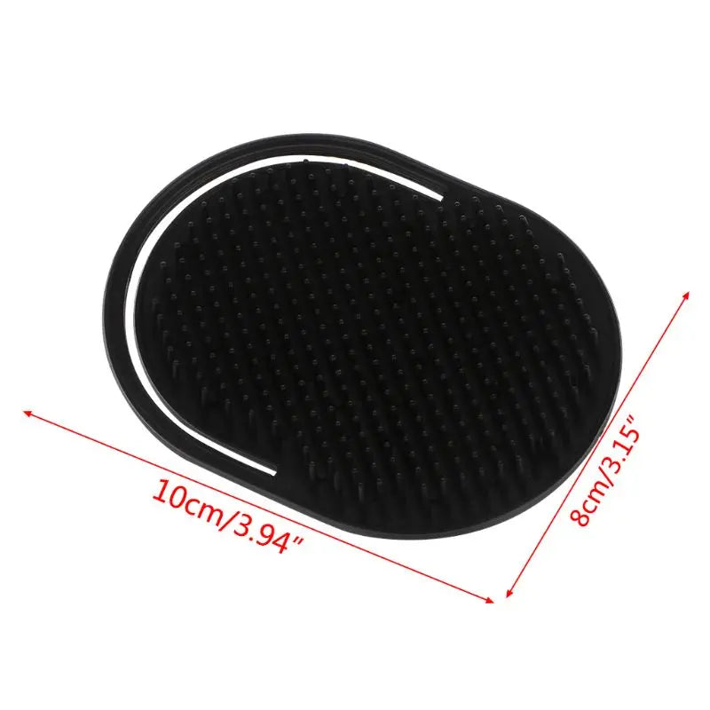 2 Pcs Pocket Travel Hair Comb Brush Men Beard Mustache Scalp Massage Brush Black