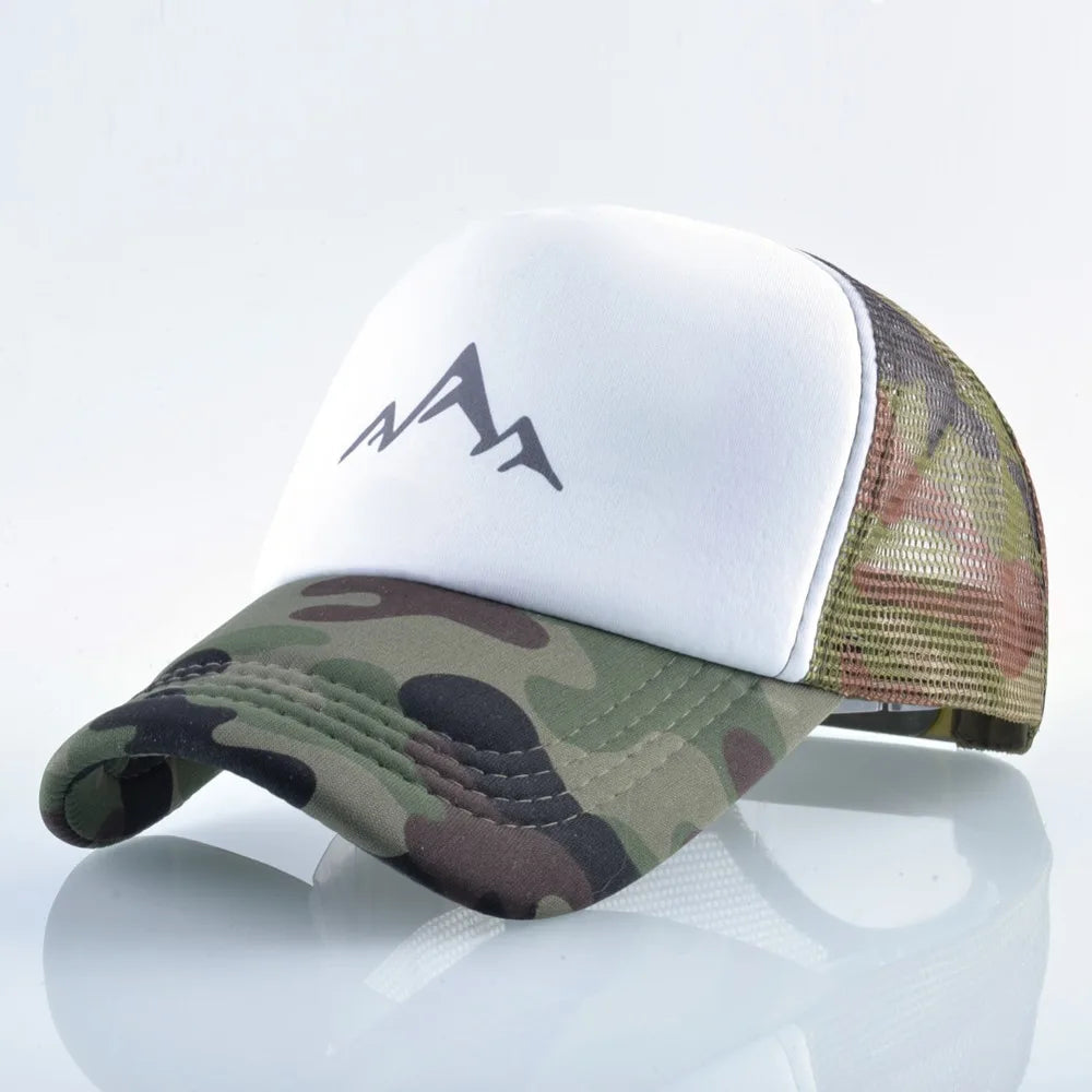 TQMSMY Summer Mountain Breathable Baseball Hat Men and Women Baseball Cap Casual Men's Trucker Hat Adjustable Snapback Hat TMA67 Viralgem Store