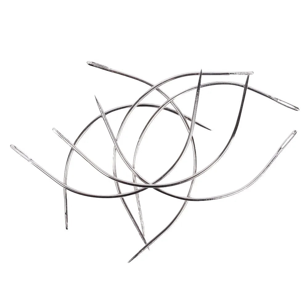 24 pcs/bag Large 9cm 6cm C Shape Curved Needles Wig making crochet braids ventilating Hair weaving needle Viralgem Store