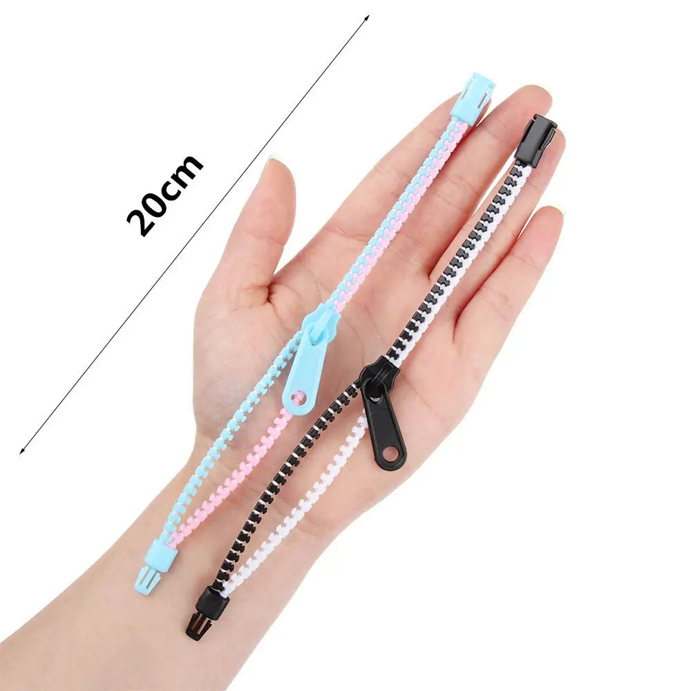 ADHD Stress Relief Anxiety Fidget Sensory Zipper Zip Stim Bracelet