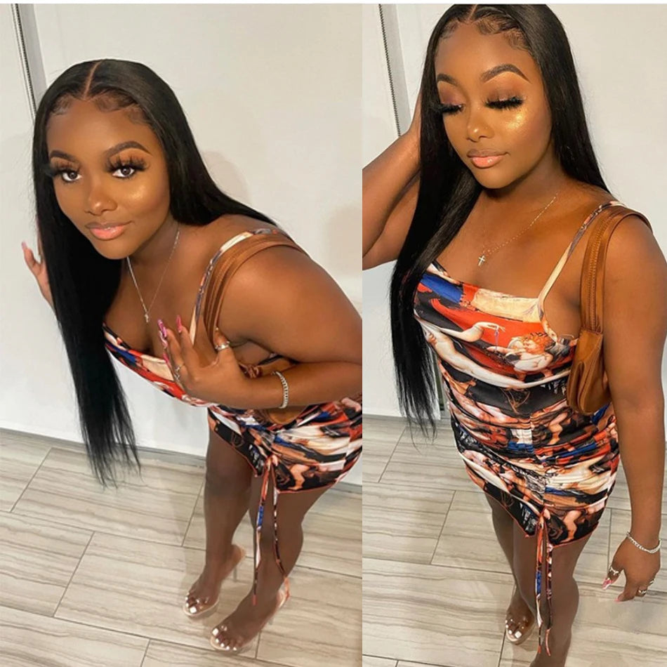 Tuneful 13x6 Lace Frontal Human Hair Wigs Straight 30 Inch Pre Plucked HD Lace Front Human Hair Wigs Glueless Wigs Ready To Wear Viralgem Store