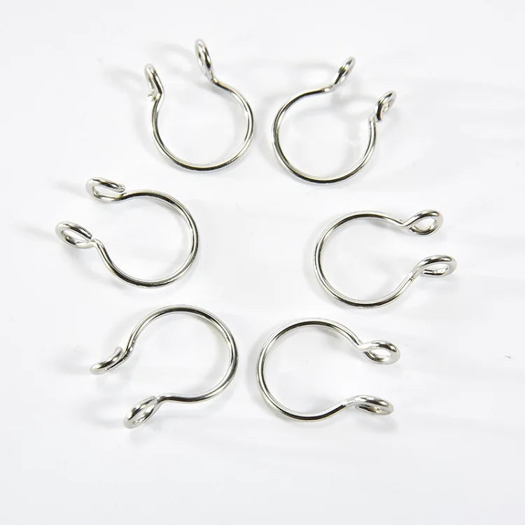 2 Sizes U Shaped Fake Nose Ring Hoop Septum Rings Stainless Steel Nose Piercing Fake Piercing Oreja Pircing Jewelry
