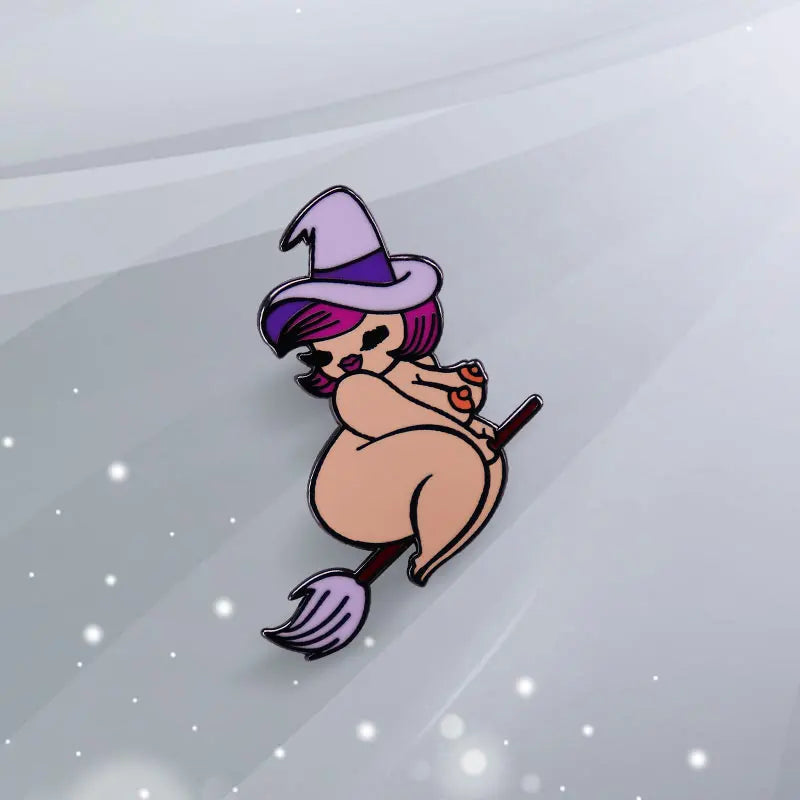 Witch Lapel Pin Collection Magic Broomstic Brooch Ice Cream Mug Frappuccinoo Badge Witches Welcome Jewelry Viralgem Store