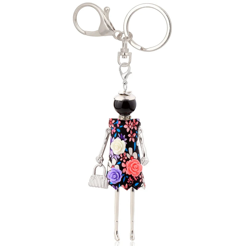 statement keychain charms lovely gifts key chain flower jewelry 2025 charms fashion women accessory