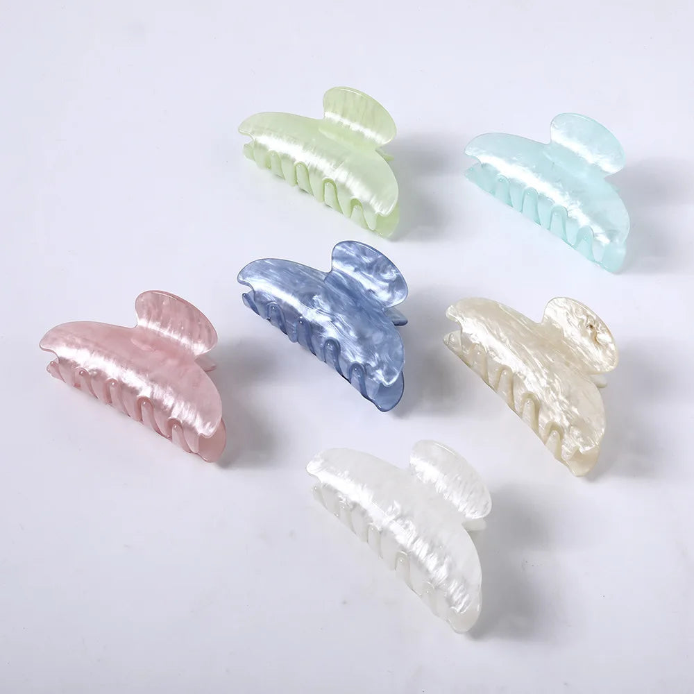 1PC Boutique Hair Clip Marble stripes  Acrylic Hairpins  Women Hair Crab Hair Claws Women Make UP Washing Tool Hair Accessories Viralgem Store