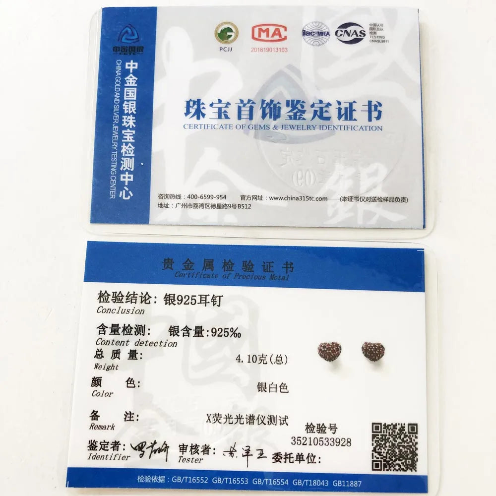 Stud Earrings Pink Heart,Europe Style Glam Fashion Romantic Jewerly For Women Gift In 925 Sterling Silver,Super Deal