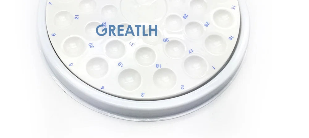 1pcs Dental Lab Mixing Watering Moisturizing Plate Ceramic Palette with Transparent Cover 12/24/36 Slot Dental Supplies Viralgem Store