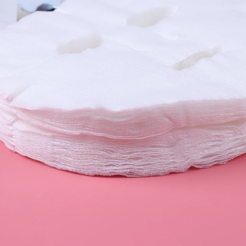 100pcs/lot Disposable Face Mask DIY Soft Non-toxic Pure Facemask Sheet Beauty Tools Breathable Cotton Face Mask Sheet Paper New