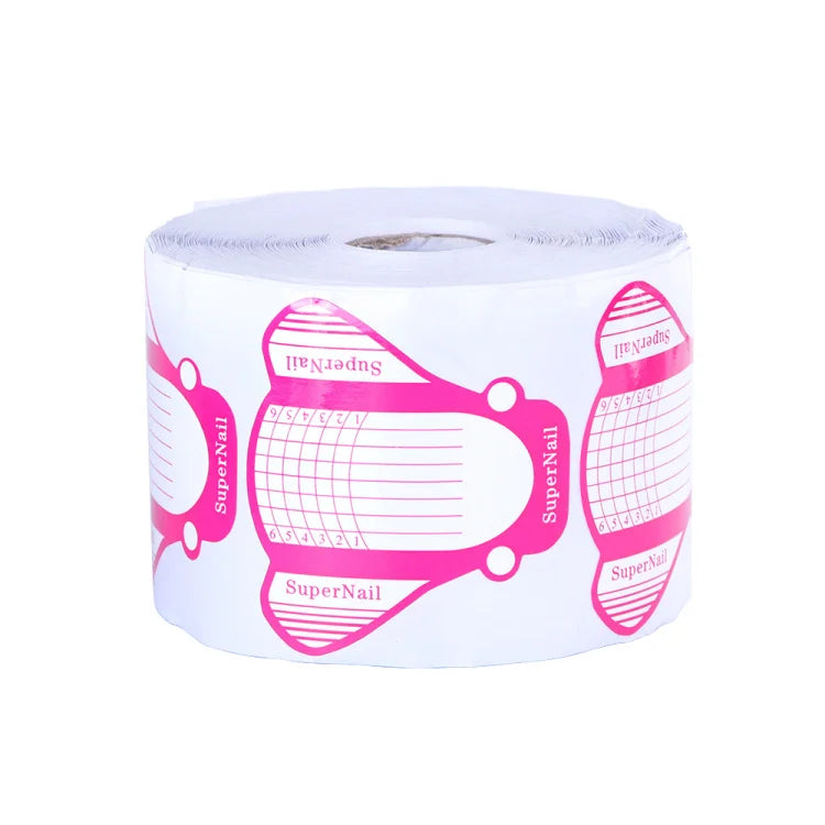 500pcs Nail Extensions Forms Mold Nail Extension Gel Manicure French Design Top Stencil Building Sticker Roll Nail Art LA941-3 Viralgem Store