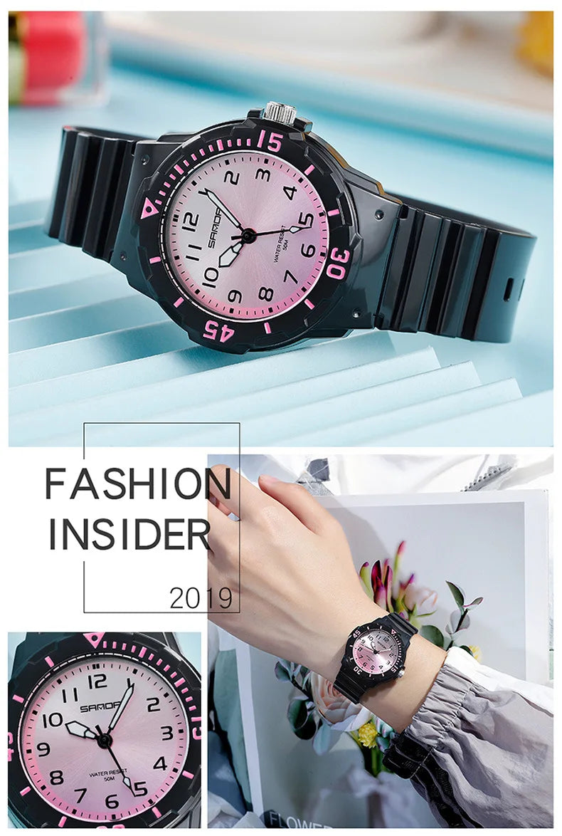 UTHAI CE31 Children’s Sport Watch Clocks 50m Waterproof wristwatches for kids Girls Boys Teens Students PU Soft