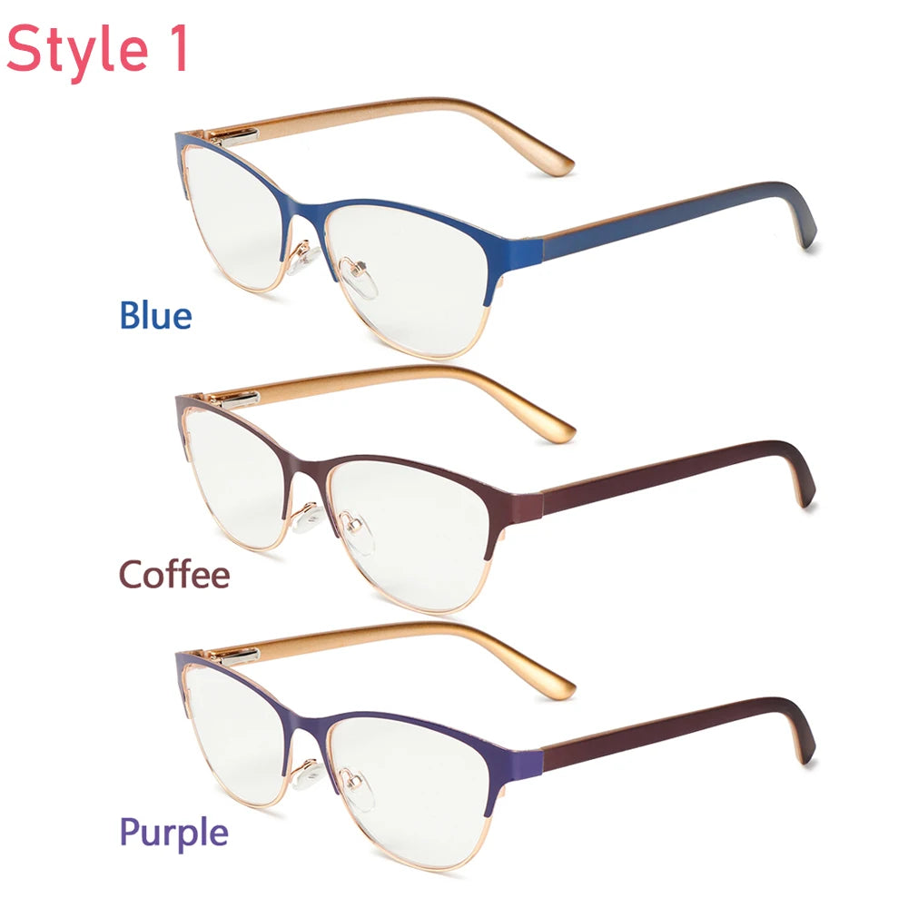1PC Retro Half Frame Reading Glasses Unisex High-definition Hyperopia Eyewear Magnification Presbyopic Eyeglasses +1.0~+3.5