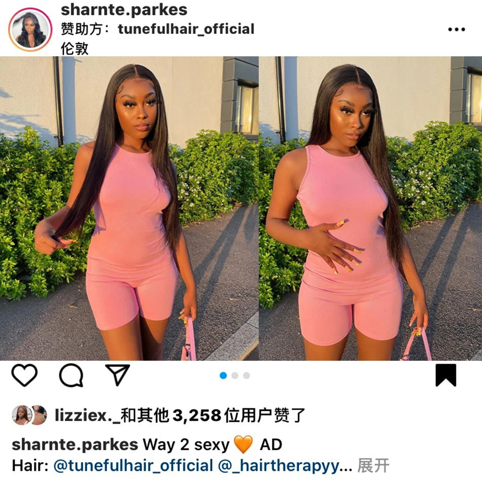 Tuneful 13x6 Lace Frontal Human Hair Wigs Straight 30 Inch Pre Plucked HD Lace Front Human Hair Wigs Glueless Wigs Ready To Wear Viralgem Store