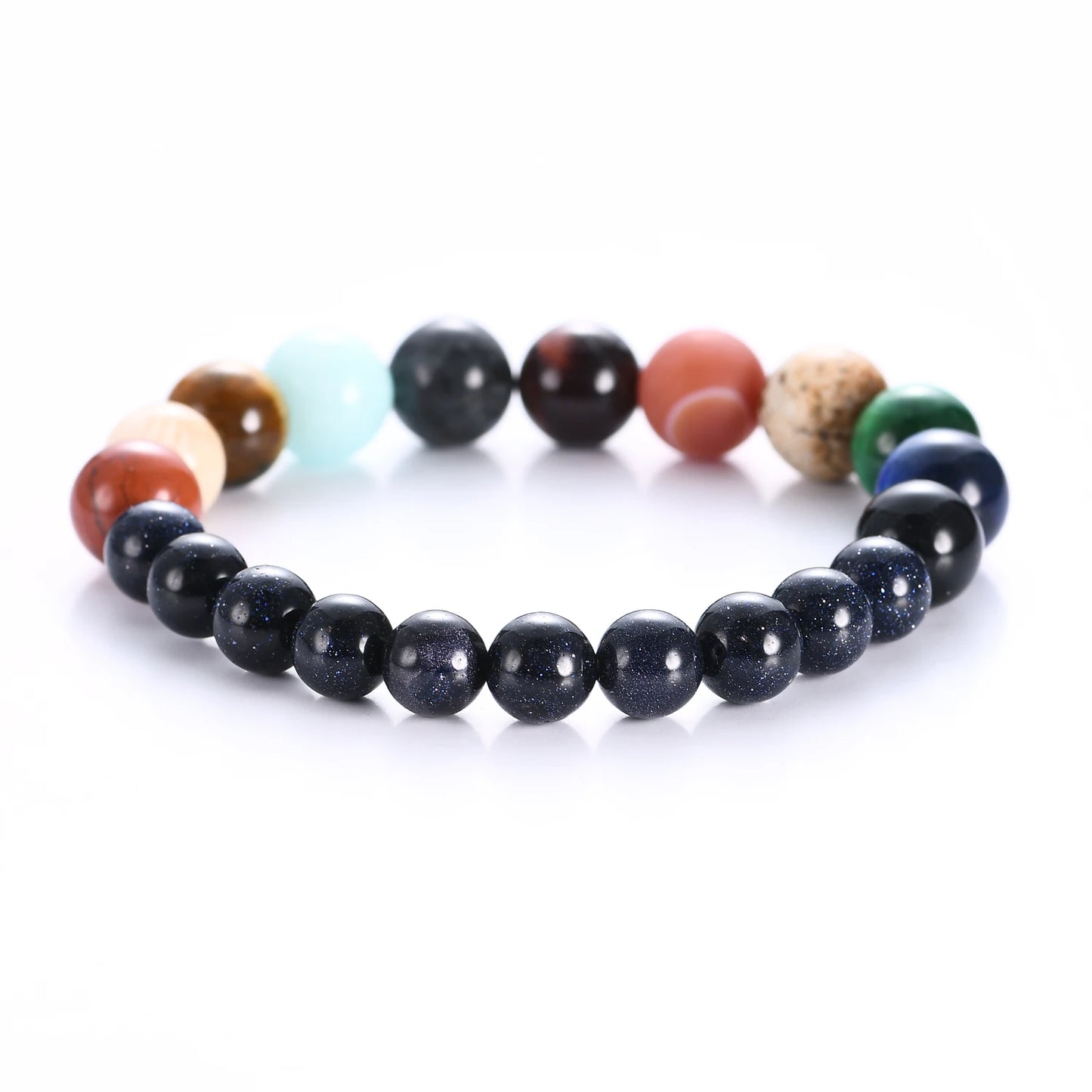 2024 Eight Planets Bead Bracelet Men Natural Stone Universe Yoga Solar Chakra Bracelet for Women Men Jewelry Gifts Drop Shipping