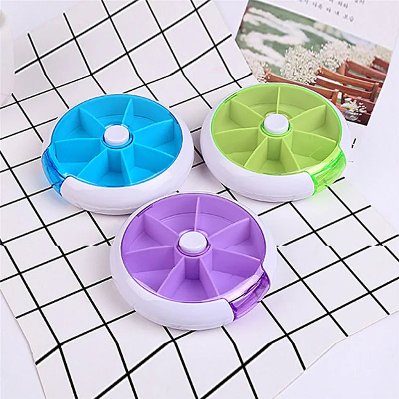 1pc Portable Weekly 7 Days Pill Box Holder Medicine Storage Organizer Case Travel Pill Case Container