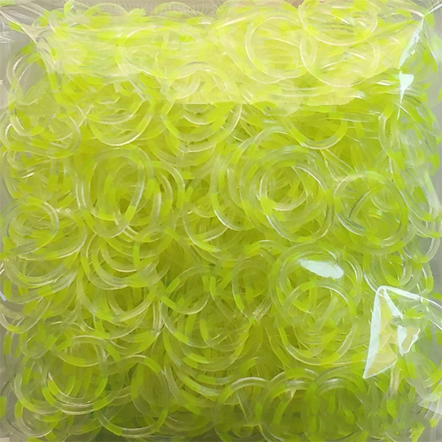 600 Rubber Loom Bands Girl Gift For Children Elastic Band For Weaving Lacing Bracelet Toy Gum Bracelets DIY Material Accessories