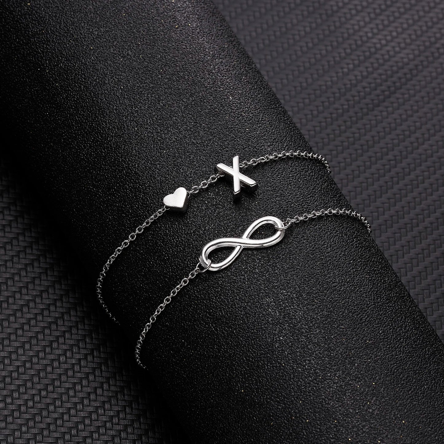 Women's Anklet Bohemian Layered 26 Letter Heart Anklet 2023 Summer Beach Anklets On Foot Ankle Bracelets Foot Leg Chain Jewelry