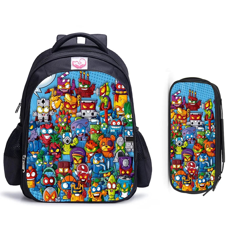 16 Inch Super Zings Children School Bags Orthopedic Backpack Kids School Boys Girls Mochila Infantil Catoon Bags Gift