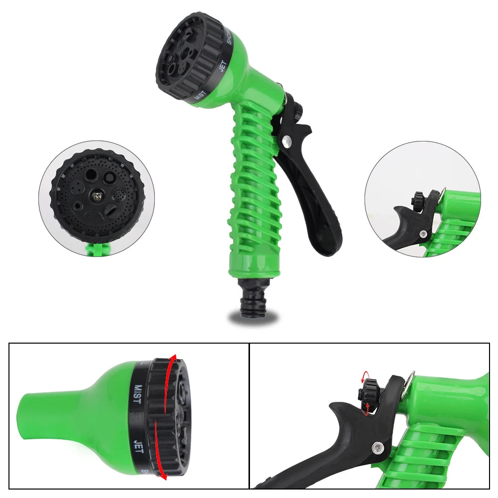Ajustable Hose Nozzles Garden Water Spray Lawn Sprinkler 7 Pattern Multifunctional Car Wash Water Gun