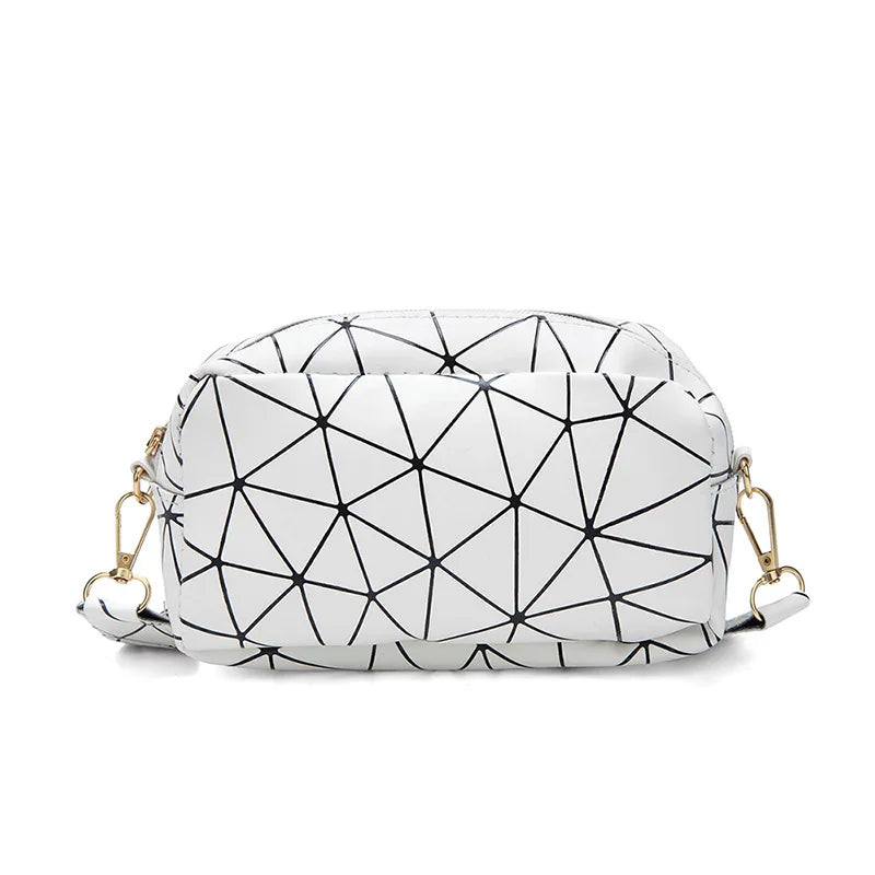 Yogodlns Fashion Laser Shoulder Messenger Bag Female Small Square Bag PU Leather Crossbody Bag Trendy New Satchel Bag Bolsa Viralgem Store