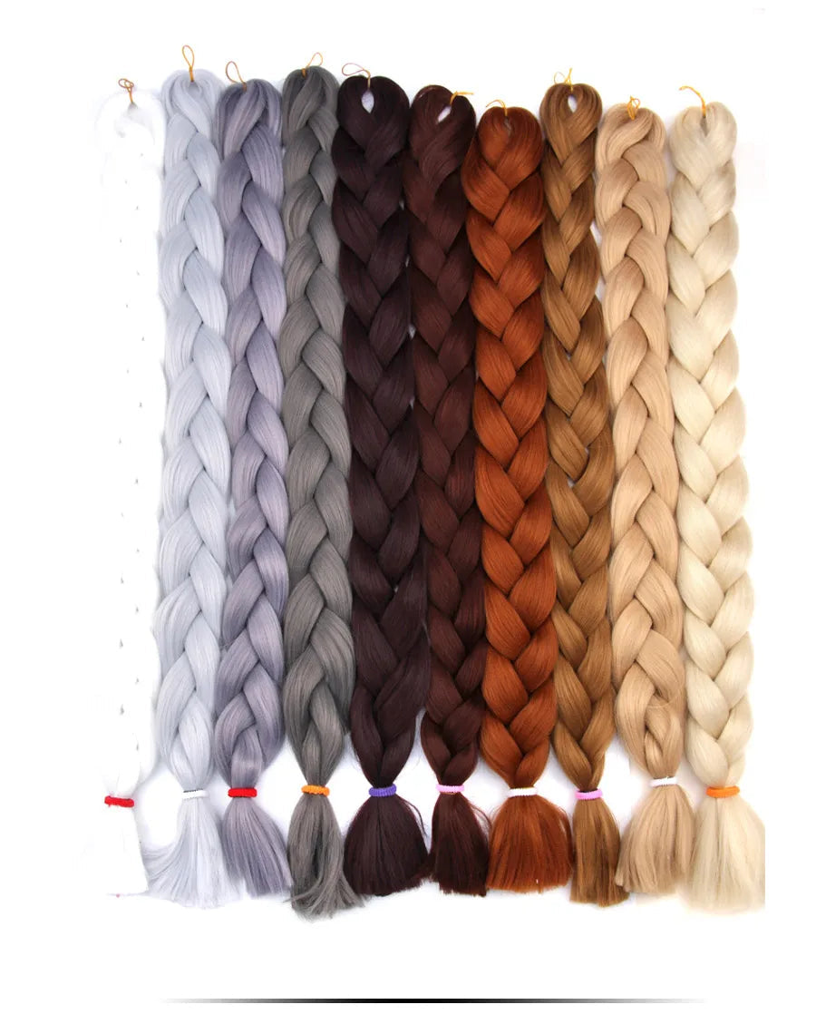 Super Long 165G 200cm Hair Synthetic Jumbo Braiding Hair Extension Heat Resistant Fiber African Ombre Jumbo Braid Hair Women Viralgem Store