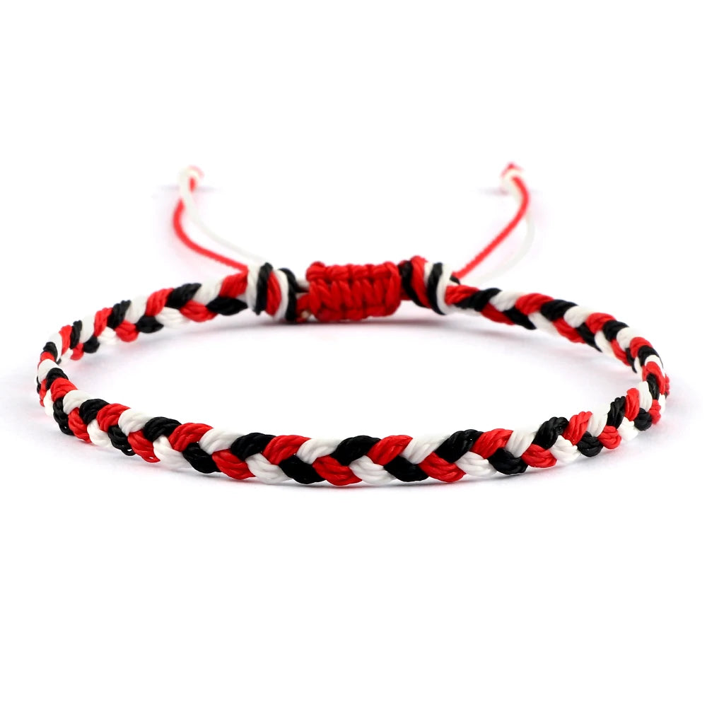 30Colors Bohemian Tibetan Bracelet & Bangle Women Men Handmade Waterproof Wax Thread Lucky Rope Christmas Jewelry Gift Bracelets