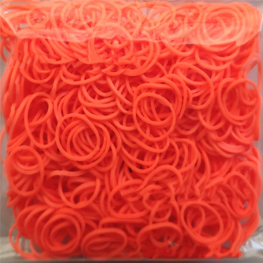 600 Rubber Loom Bands Girl Gift For Children Elastic Band For Weaving Lacing Bracelet Toy Gum Bracelets DIY Material Accessories