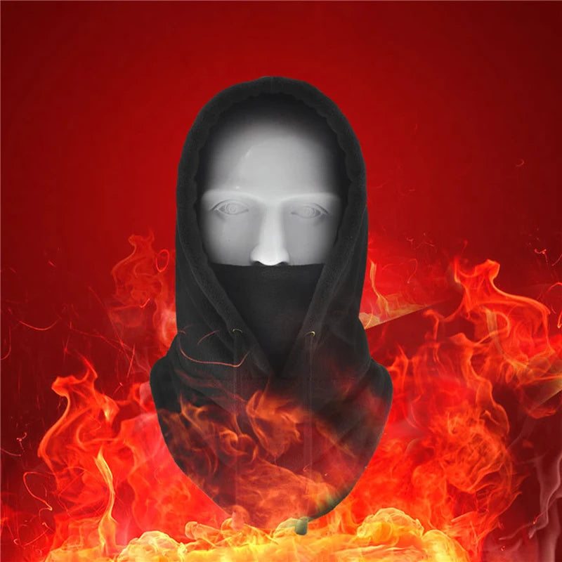Thermal Fleece Balaclava Hat Hooded Neck Warmer Cycling Face Mask Outdoor Winter Skiing Sport Face Mask Men Cycling Masked Caps Viralgem Store