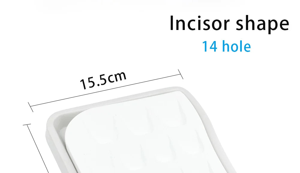 1pcs Dental Lab Mixing Watering Moisturizing Plate Ceramic Palette with Transparent Cover 12/24/36 Slot Dental Supplies Viralgem Store