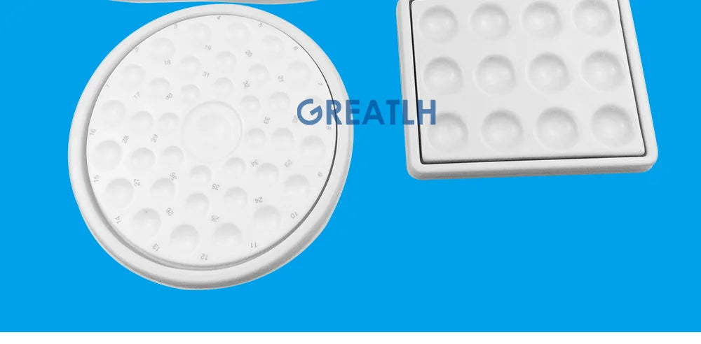 1pcs Dental Lab Mixing Watering Moisturizing Plate Ceramic Palette with Transparent Cover 12/24/36 Slot Dental Supplies Viralgem Store