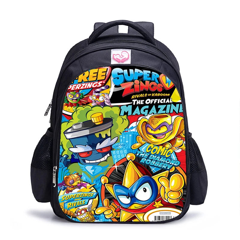 16 Inch Super Zings Children School Bags Orthopedic Backpack Kids School Boys Girls Mochila Infantil Catoon Bags Gift
