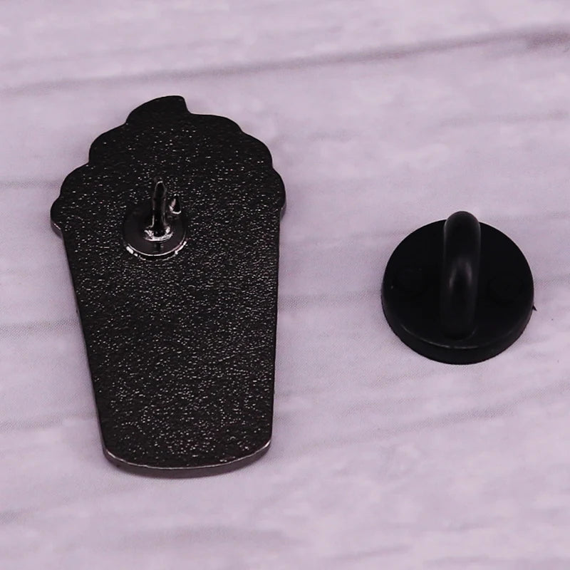 Witch Lapel Pin Collection Magic Broomstic Brooch Ice Cream Mug Frappuccinoo Badge Witches Welcome Jewelry Viralgem Store