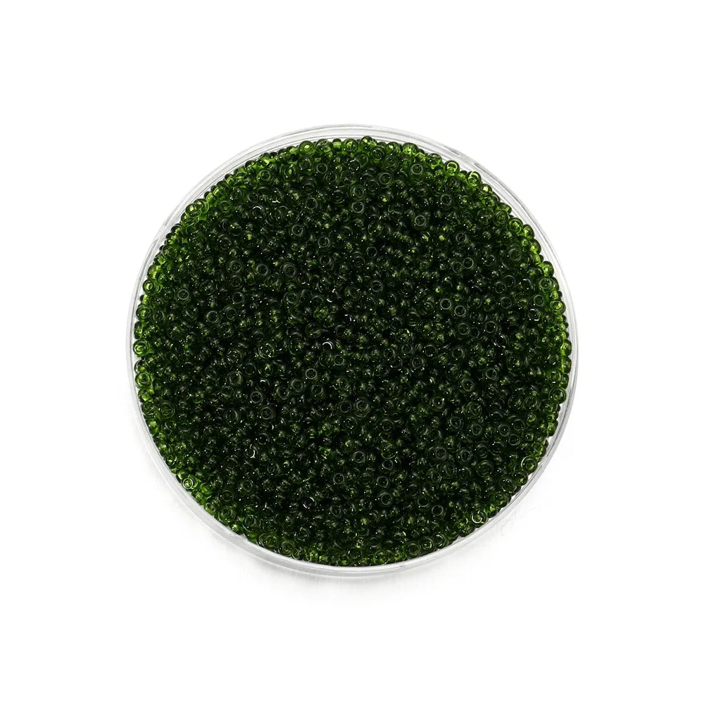 1000/1800Pcs 2mm Transparent Color Czech Glass Seed Beads Round Loose Beads for DIY Bracelet Earrings Jewelry Making Accessories