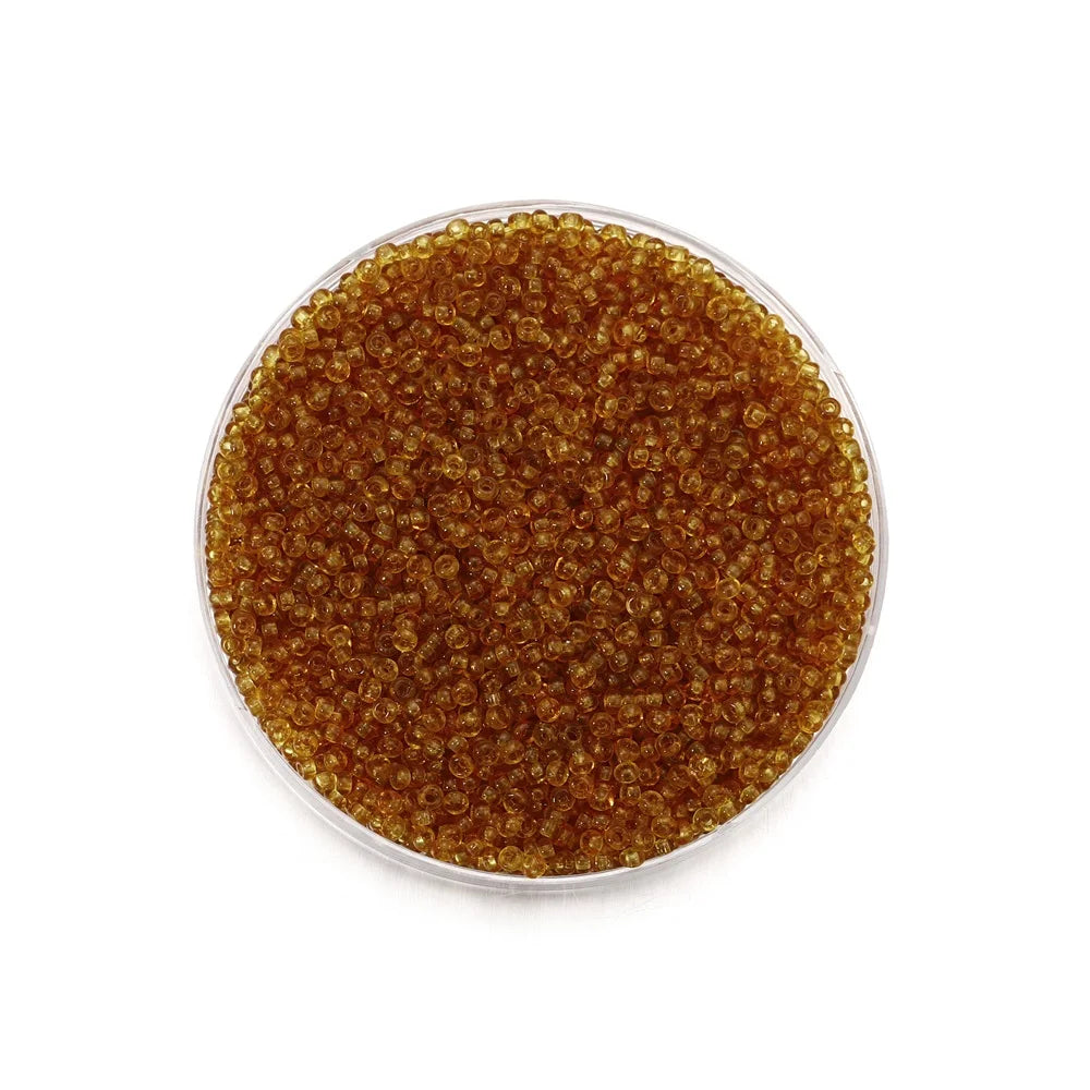 1000/1800Pcs 2mm Transparent Color Czech Glass Seed Beads Round Loose Beads for DIY Bracelet Earrings Jewelry Making Accessories
