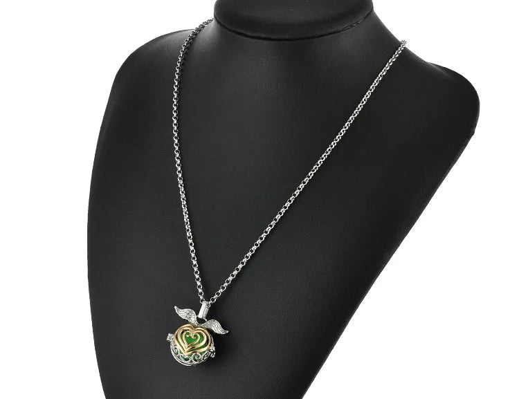 United States Chime Music Ball Woman Caller Essential Oil Necklace Perfume Diffuser Color Footprint Pendant Aromatherapy Jewelry