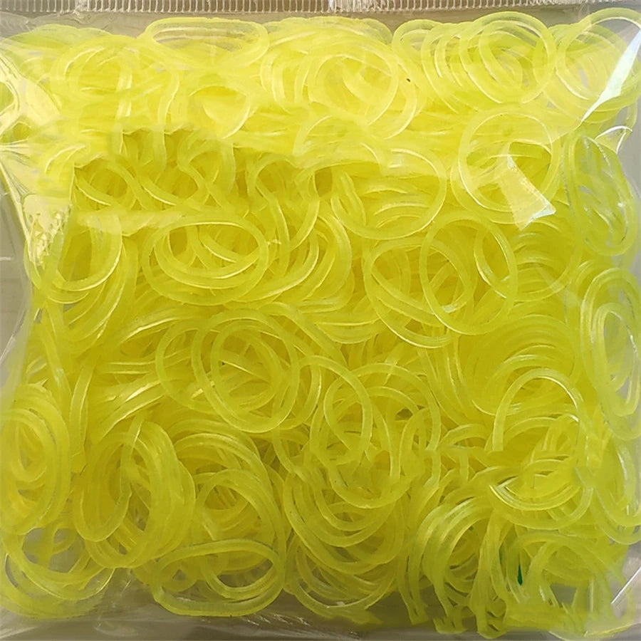 600 Rubber Loom Bands Girl Gift For Children Elastic Band For Weaving Lacing Bracelet Toy Gum Bracelets DIY Material Accessories